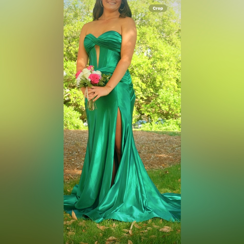 Cute long prom dress